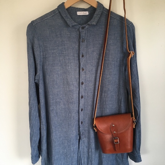 Free People CP Shades Denim Twill Cecelia Shirt - Picture 3 of 8